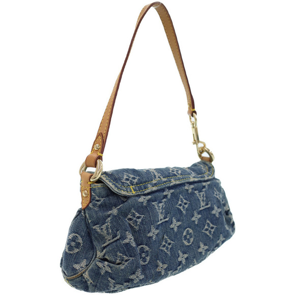 Louis Vuitton Monogram Denim Mini Pleaty Blue - Picture 2 of 8
